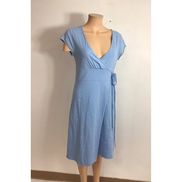 Garnet Hill Midi Wrap Dress Womens Medium - Picture 1 of 7